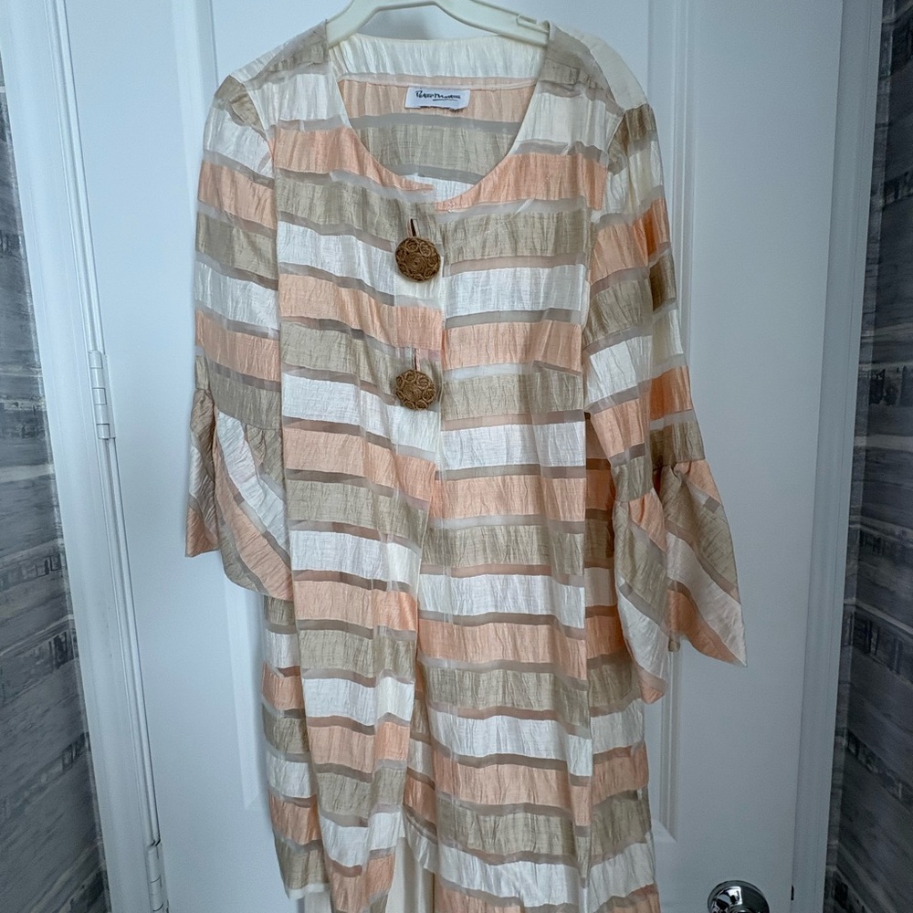 Striped Button-Accent Tunic - image 1